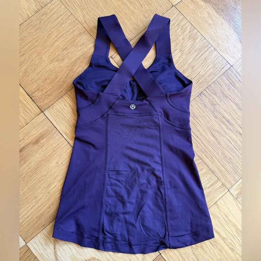 Lululemon Push Ur Limits Tank, Deep Zinfandel, Size 2, EUC